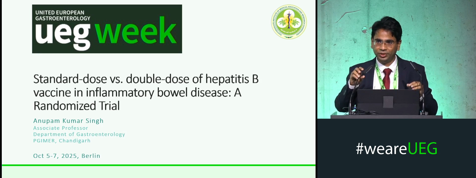 STANDARD VERSUS DOUBLE DOSE OF HEPATITIS B VACCINE IN INFLAMMATORY BOWEL DISEASE: A RANDOMIZED TRIAL
