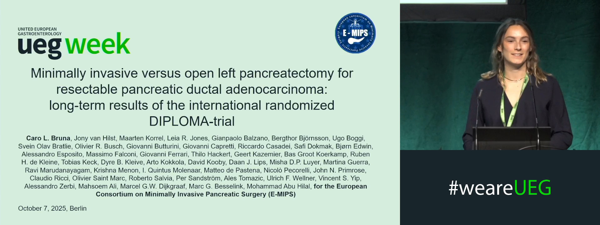 MINIMALLY INVASIVE VERSUS OPEN LEFT PANCREATECTOMY FOR RESECTABLE PANCREATIC CANCER: LONG-TERM RESULTS OF THE RANDOMIZED DIPLOMA TRIAL
