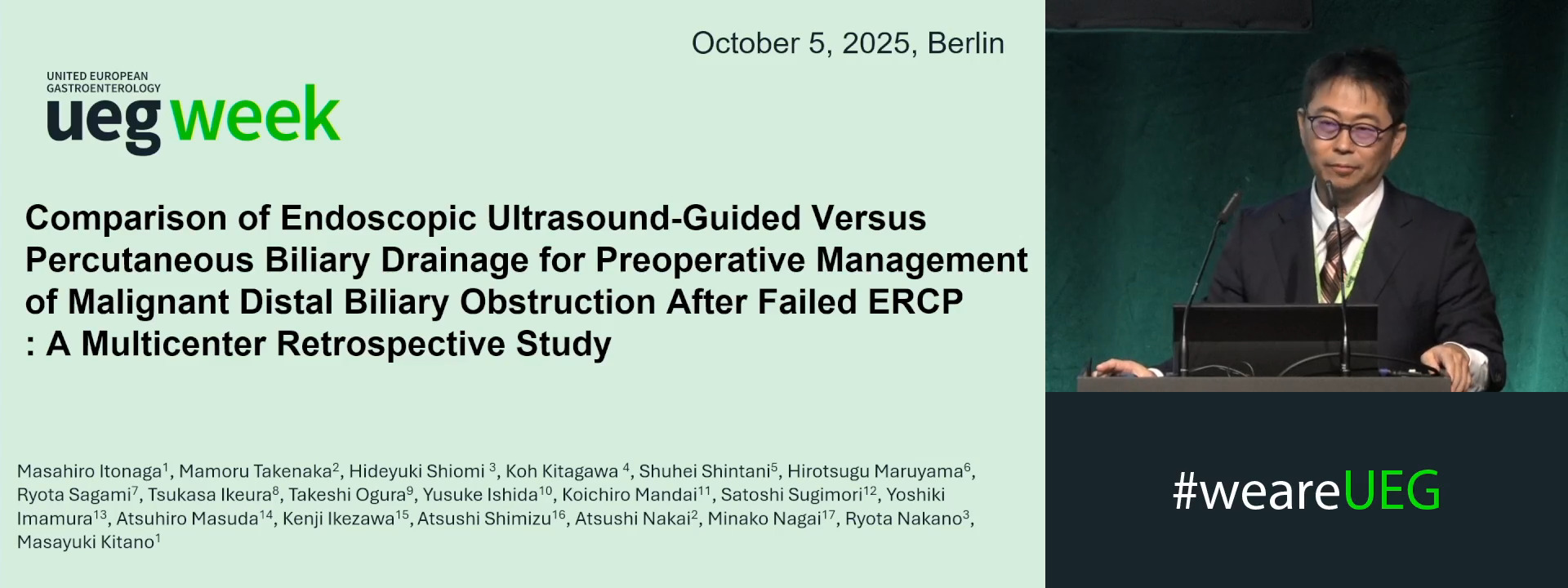 COMPARISON OF ENDOSCOPIC ULTRASOUND-GUIDED VERSUS PERCUTANEOUS BILIARY DRAINAGE FOR PREOPERATIVE MANAGEMENT OF MALIGNANT DISTAL BILIARY OBSTRUCTION AFTER FAILED ERCP: A MULTICENTER RETROSPECTIVE STUDY
