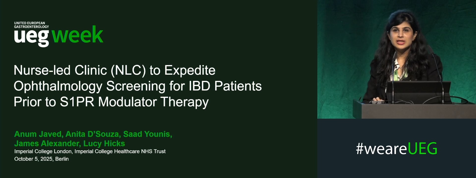 NURSE-LED CLINIC (NLC) TO STREAMLINE OPHTHALMOLOGY SCREENING FOR IBD PATIENTS PRIOR TO INITIATING SPHINGOSINE-1-PHOSPHATE RECEPTOR (S1PR) MODULATOR THERAPY