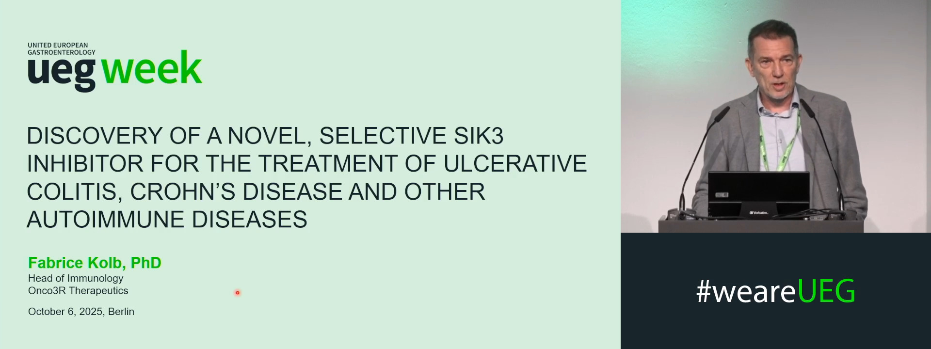 DISCOVERY OF A NOVEL, SELECTIVE SIK3 INHIBITOR FOR THE TREATMENT OF ULCERATIVE COLITIS, CROHN'S DISEASES AND OTHER AUTOIMMUNE DISEASES