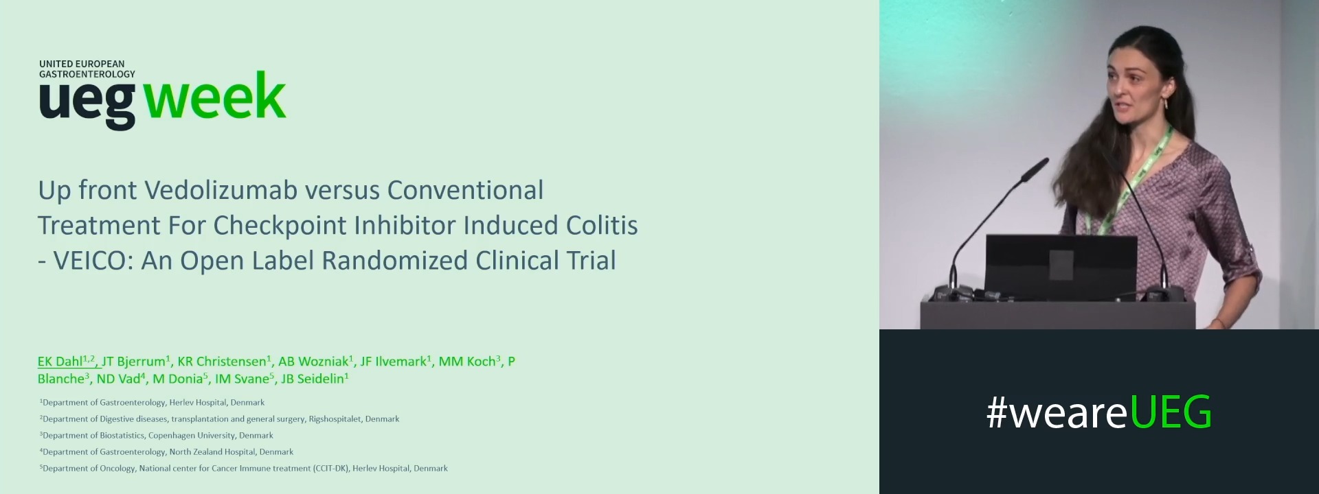 UP-FRONT VEDOLIZUMAB VERSUS CONVENTIONAL TREATMENT FOR CHECKPOINT INHIBITOR INDUCED COLITIS – VEICO: AN OPEN LABEL RANDOMIZED CLINICAL TRIAL