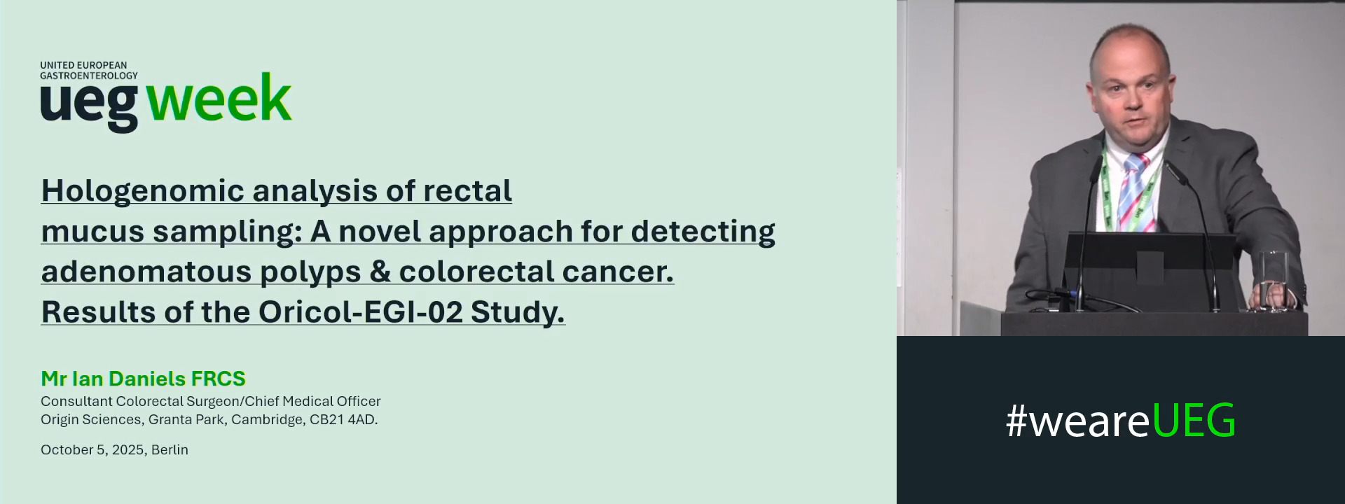 HOLOGENOMIC ANALYSIS OF RECTAL MUCUS SAMPLING FOR COLORECTAL CANCER (CRC) AND ADVANCED ADENOMAS: ORICOL-EGI-02 STUDY RESULTS (NCT04659590)