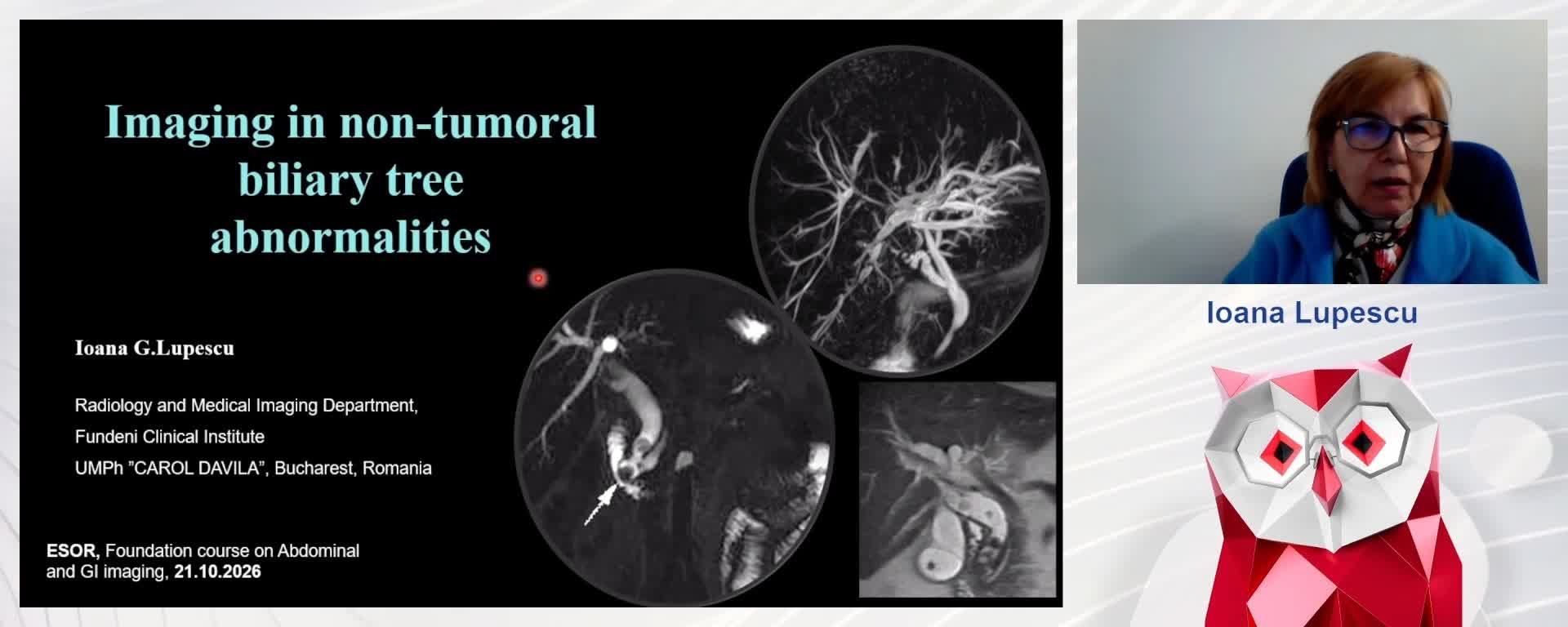 Imaging in non-tumoral biliary tree abnormalities