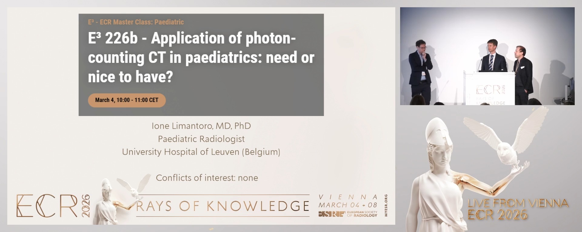Panel discussion: Photon-counting CT: need or nice to have?