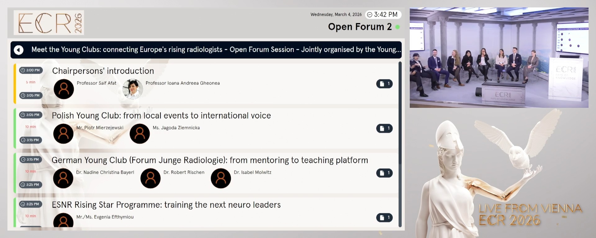 Open forum discussion: What's next for Europe's young radiologists?