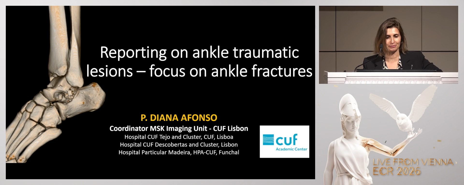 Reporting on ankle traumatic lesions