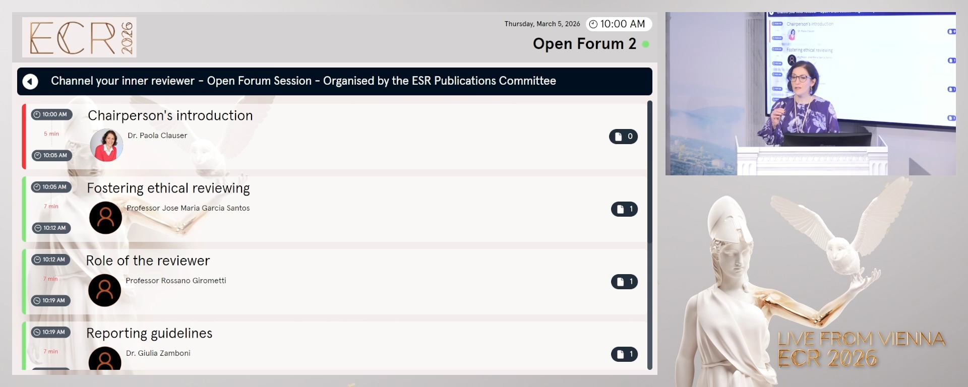 Chairperson's introduction