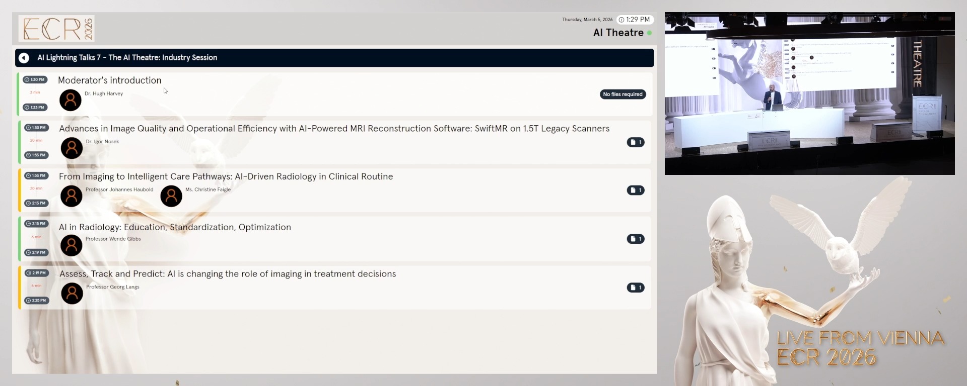 Moderator's introduction