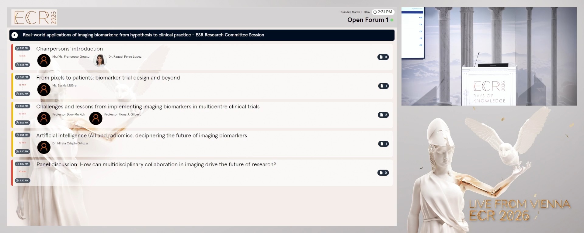 Chairpersons' introduction