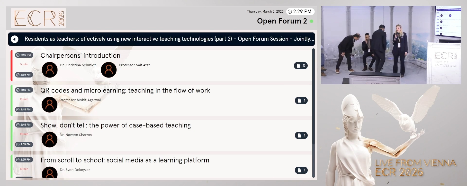 Chairpersons' introduction