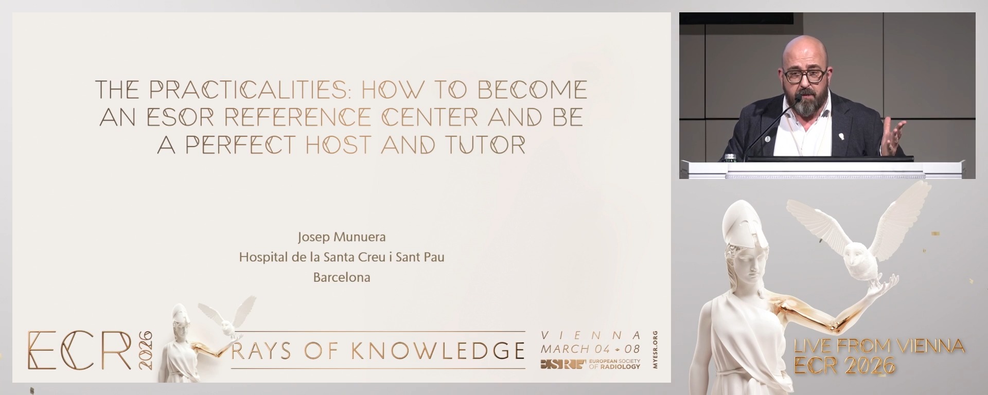 The practicalities: how to become an ESOR reference center and be a perfect host and tutor