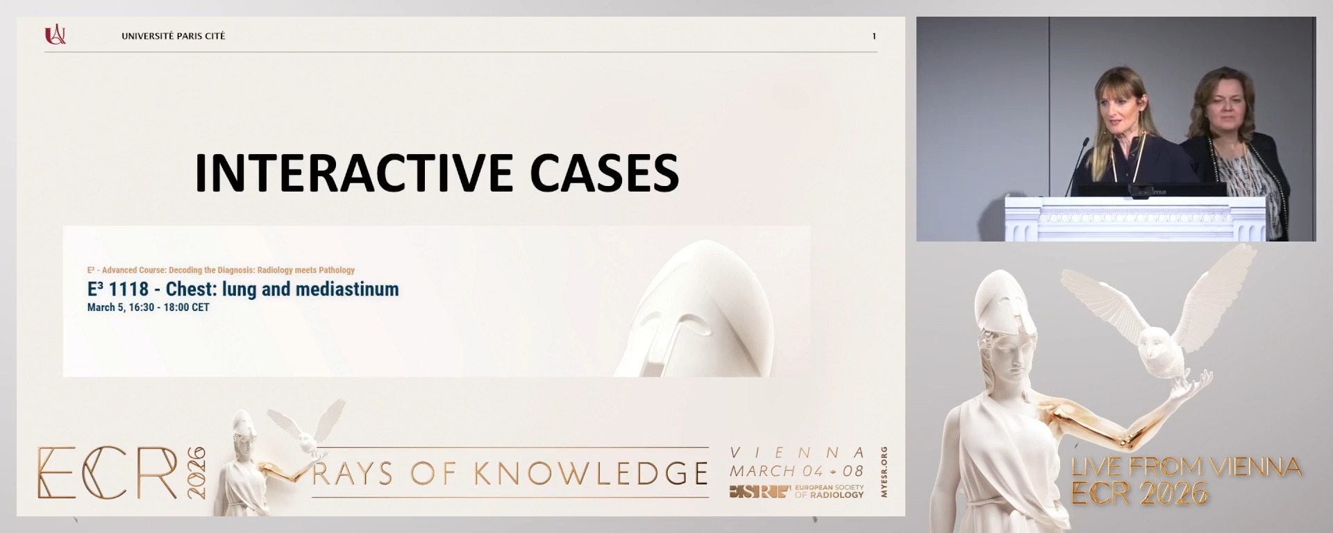 Challenging case presentation by the moderator and discussed by the tandems