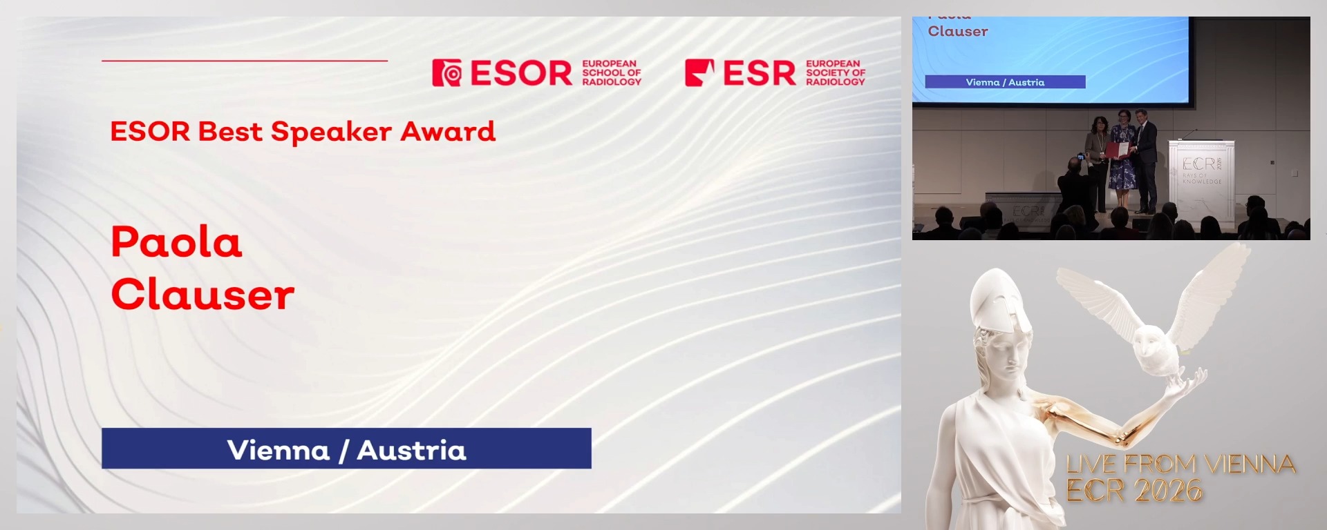 Best speaker and rising star awards