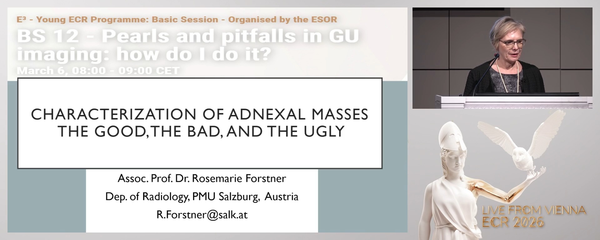 Characterisation of adnexal masses: the good, the bad and the ugly