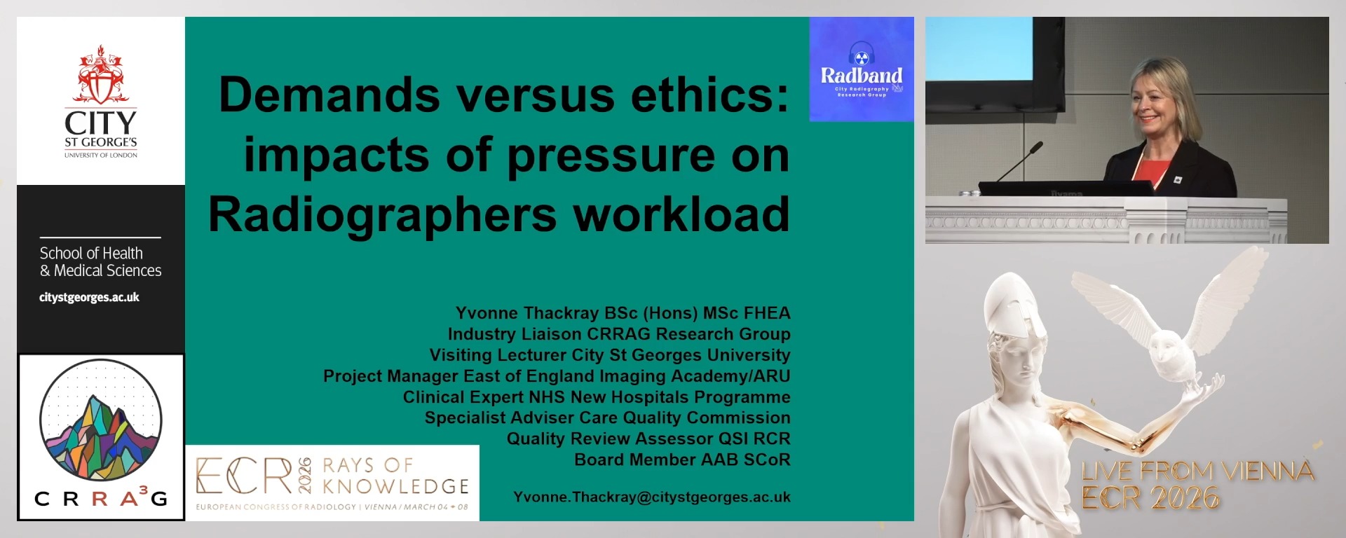 Demands versus ethics: impacts of pressure on radiographers' clinical work