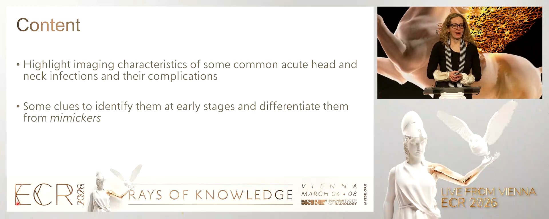 Head and neck: subtle signs versus mimickers of acute infections