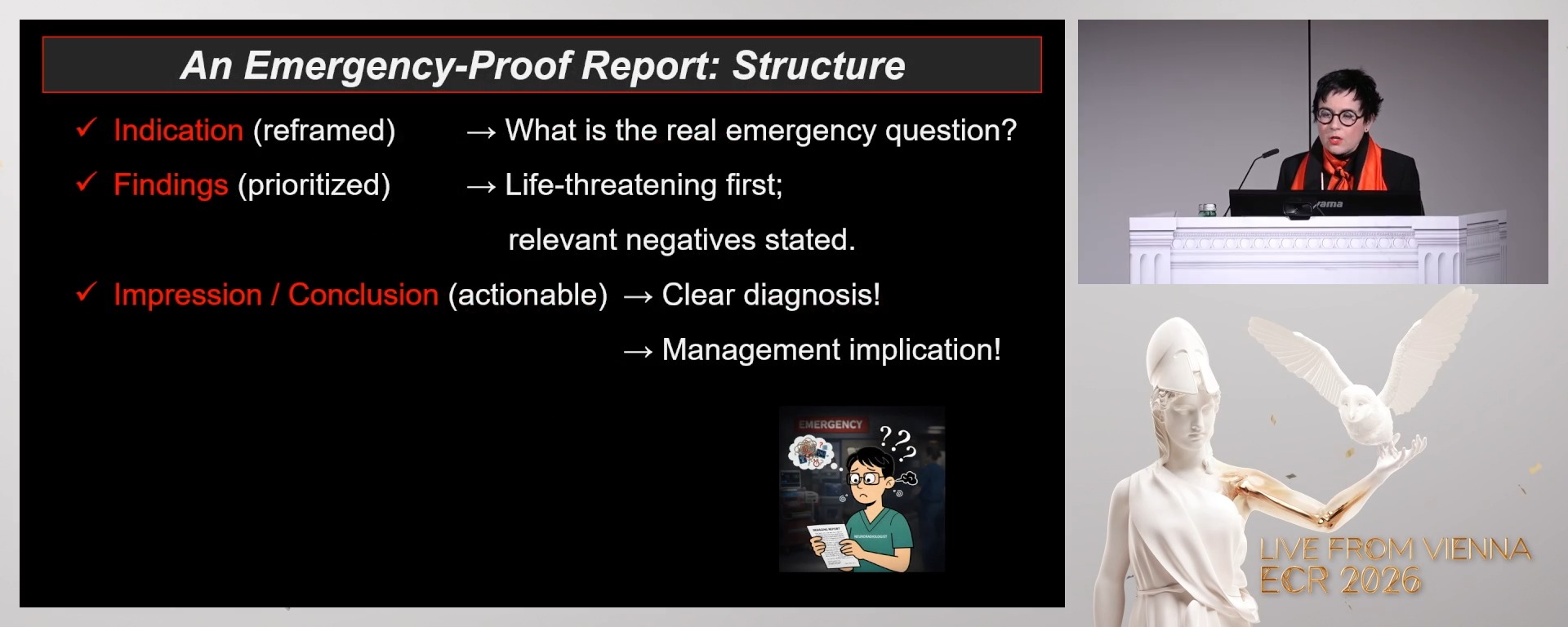 Structured reporting in emergency neuroradiology