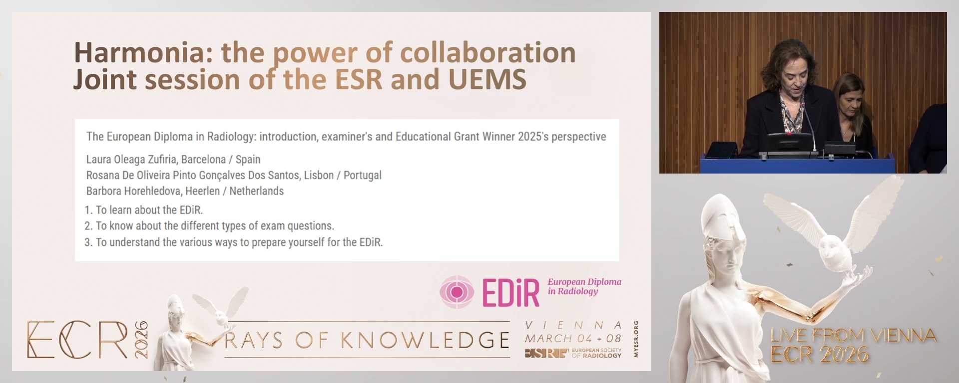 The European Diploma in Radiology: introduction, examiner's and Educational Grant Winner 2025's perspective