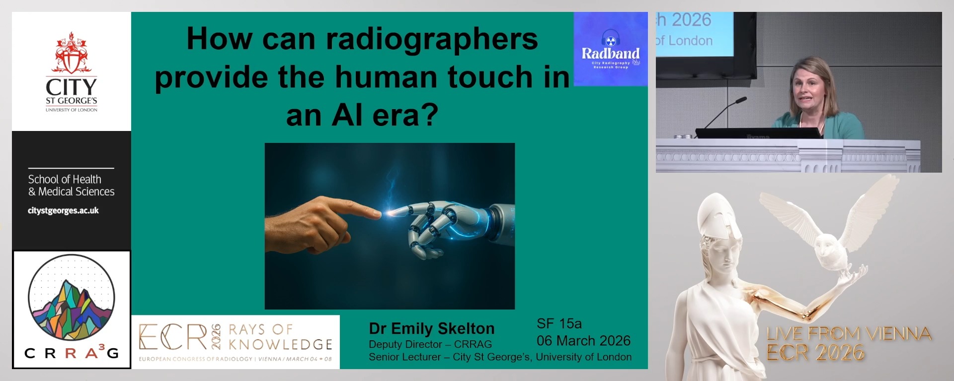 How can radiographers provide the human touch in an AI era?