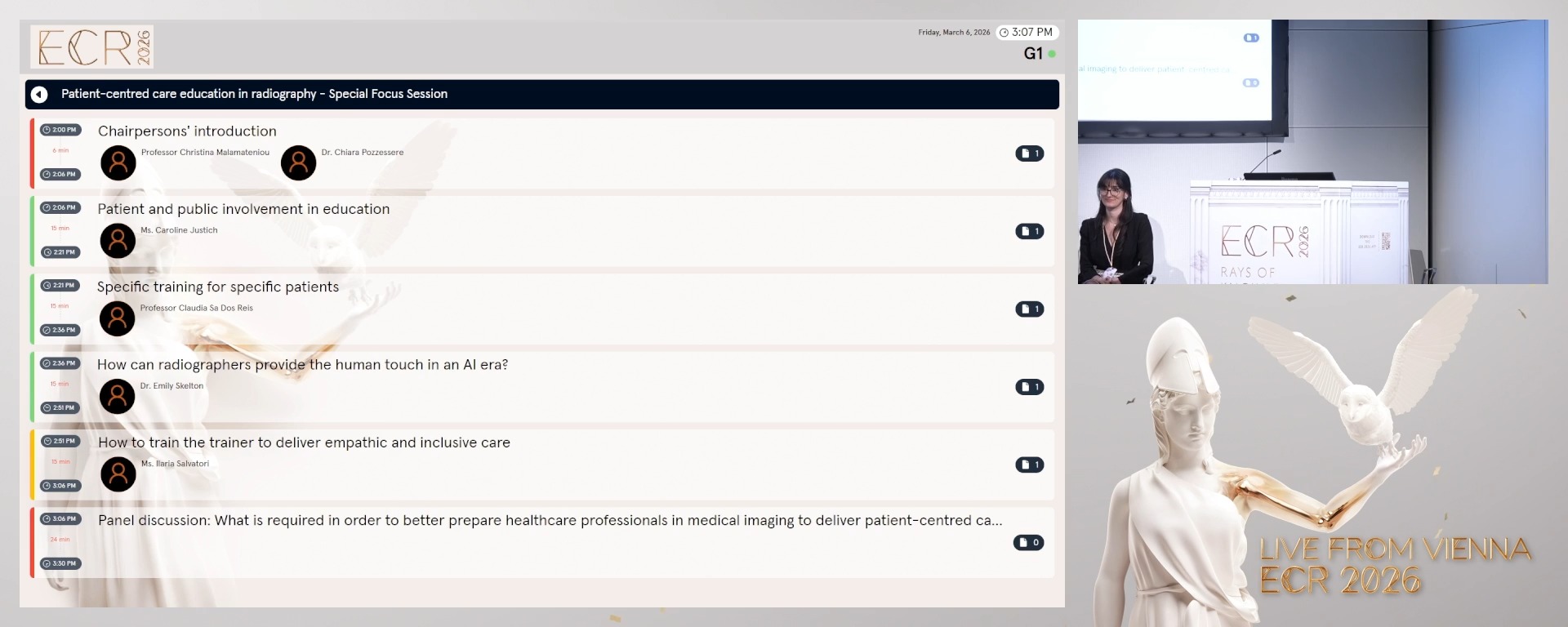 Panel discussion: What is required in order to better prepare healthcare professionals in medical imaging to deliver patient-centred care?
