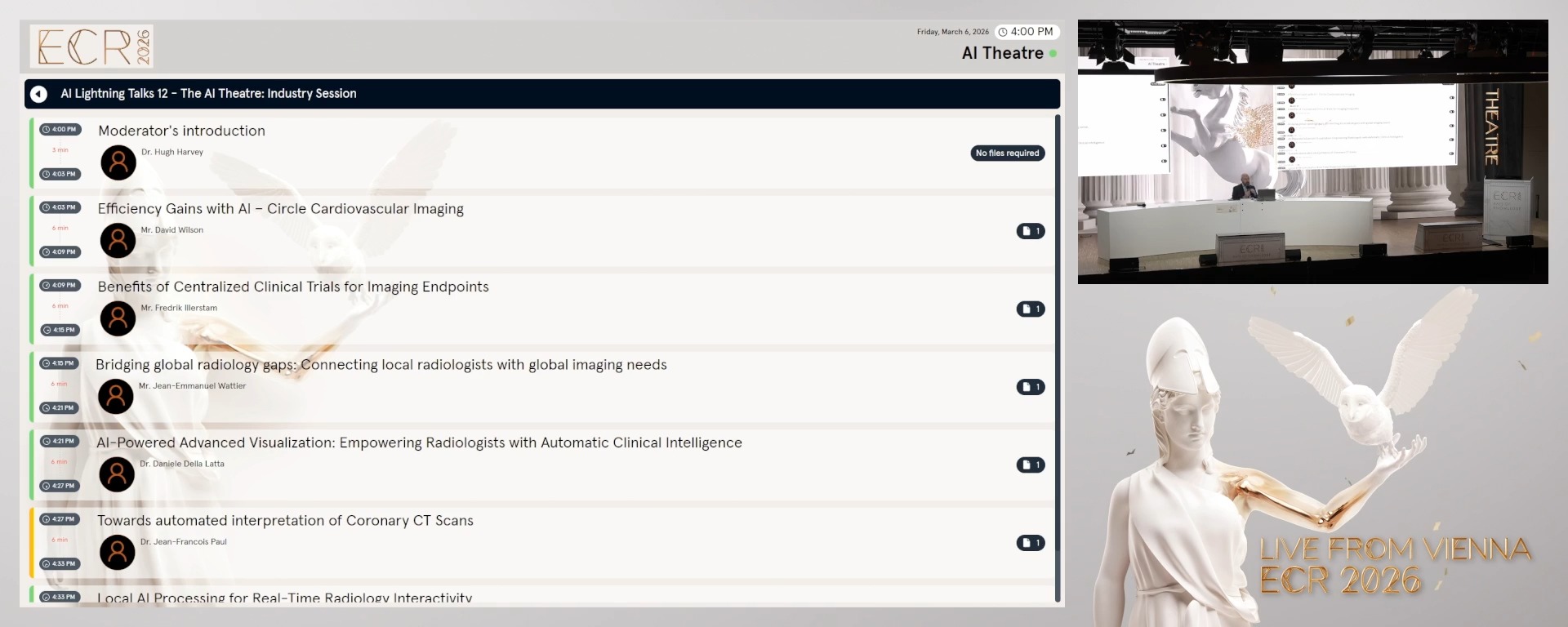 Moderator's introduction
