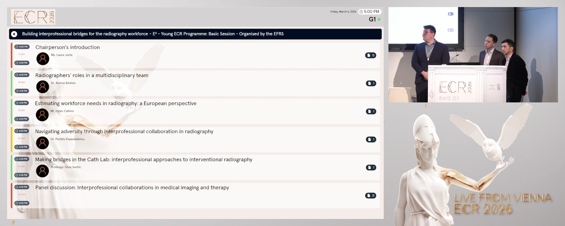 Panel discussion: Interprofessional collaborations in medical imaging and therapy