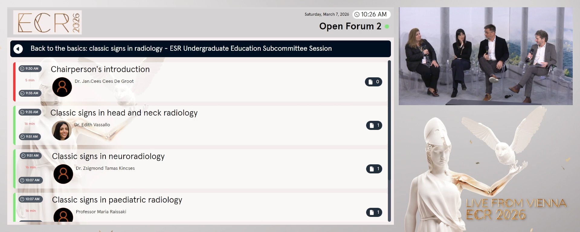 Panel discussion: What is the role of classic signs in radiology today?