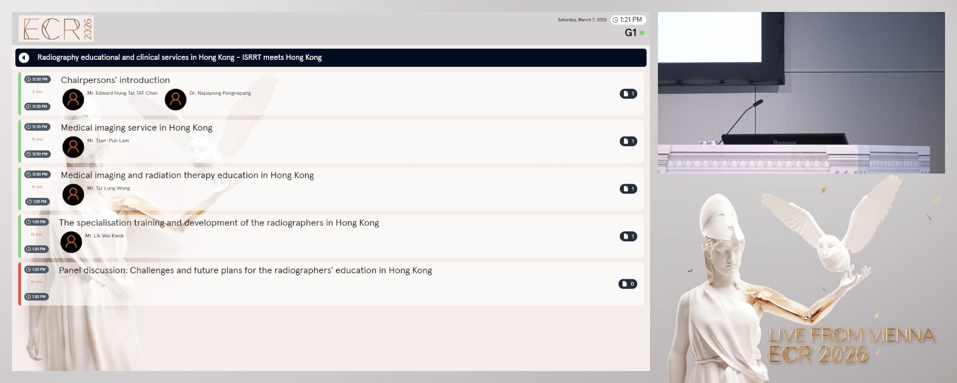 Panel discussion: Challenges and future plans for the radiographers' education in Hong Kong