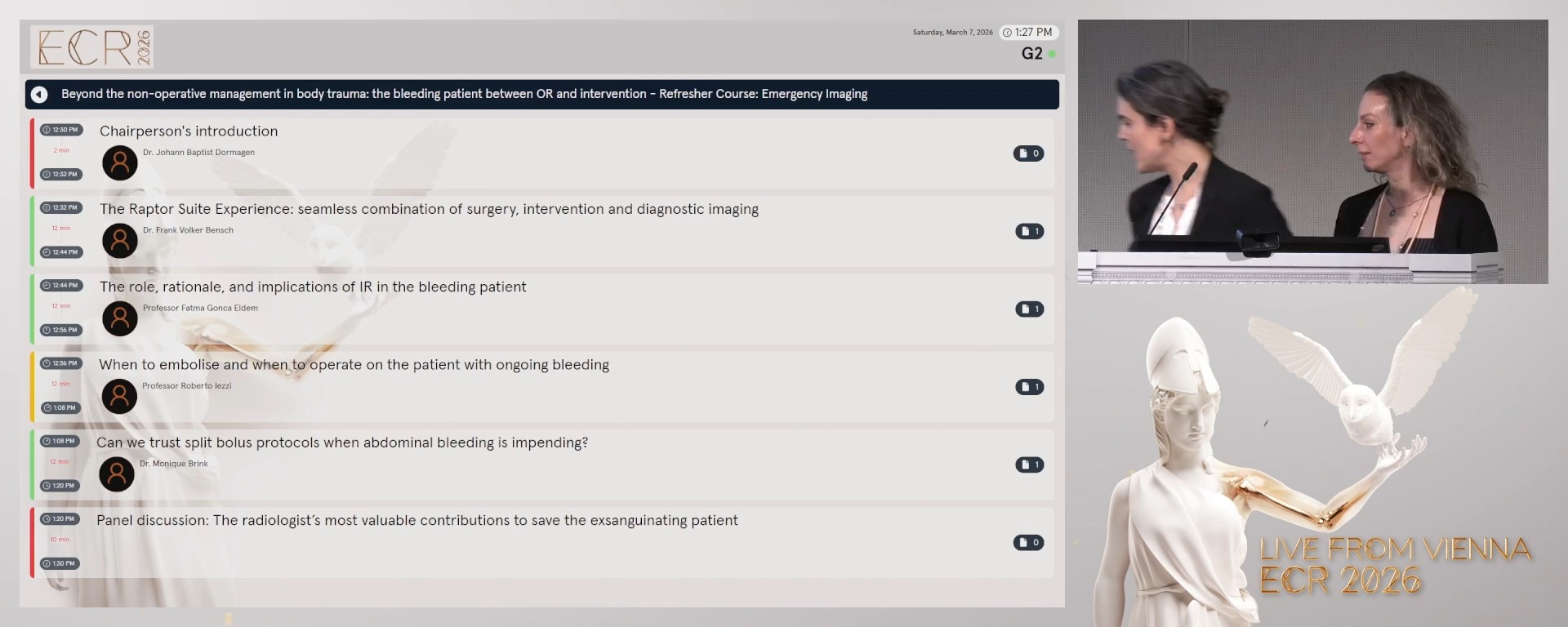 Panel discussion: The radiologist’s most valuable contributions to save the exsanguinating patient