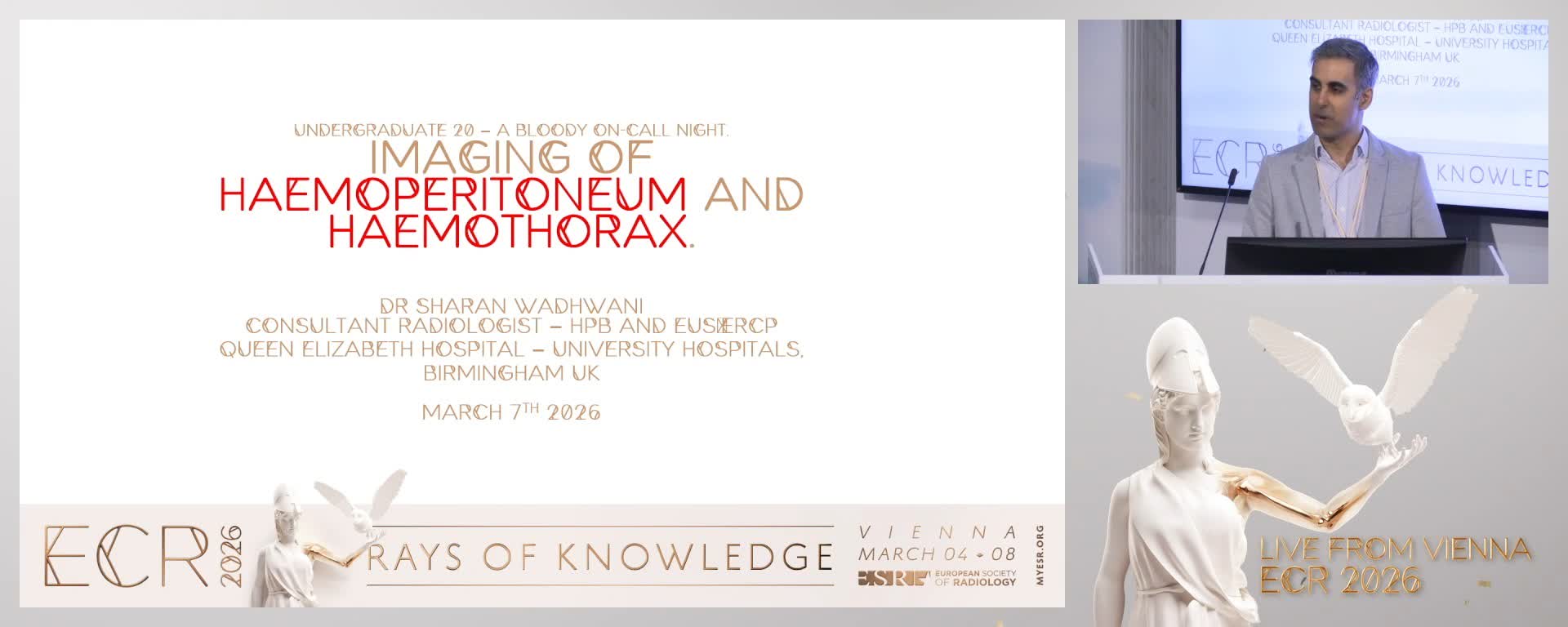 Imaging of hemoperitoneum and haemothorax