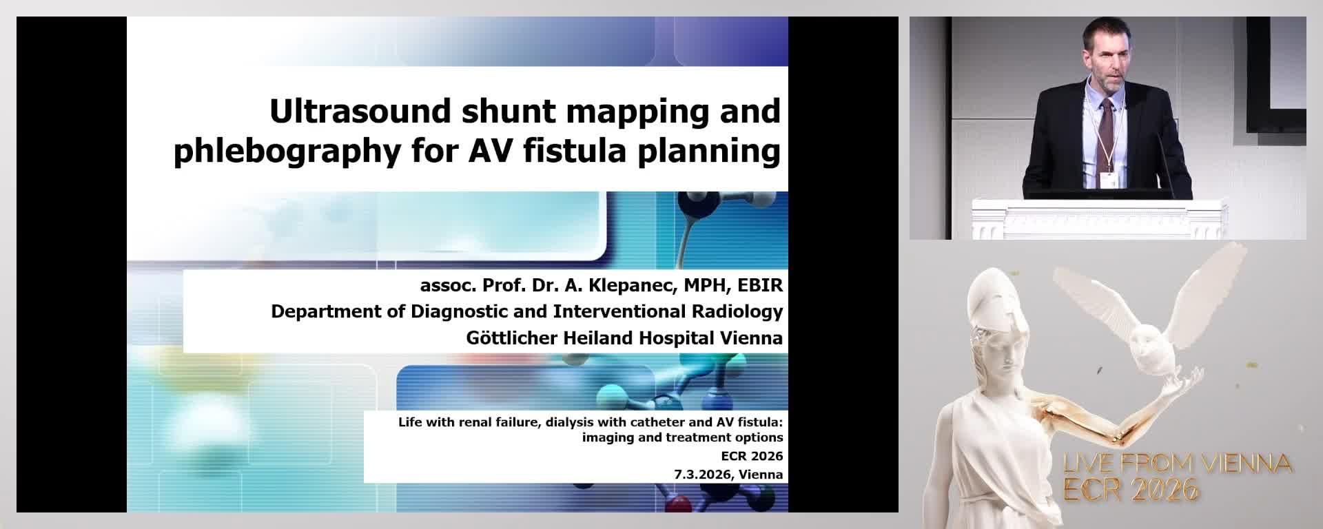 Ultrasound shunt mapping and phlebography for AV-fistula planning