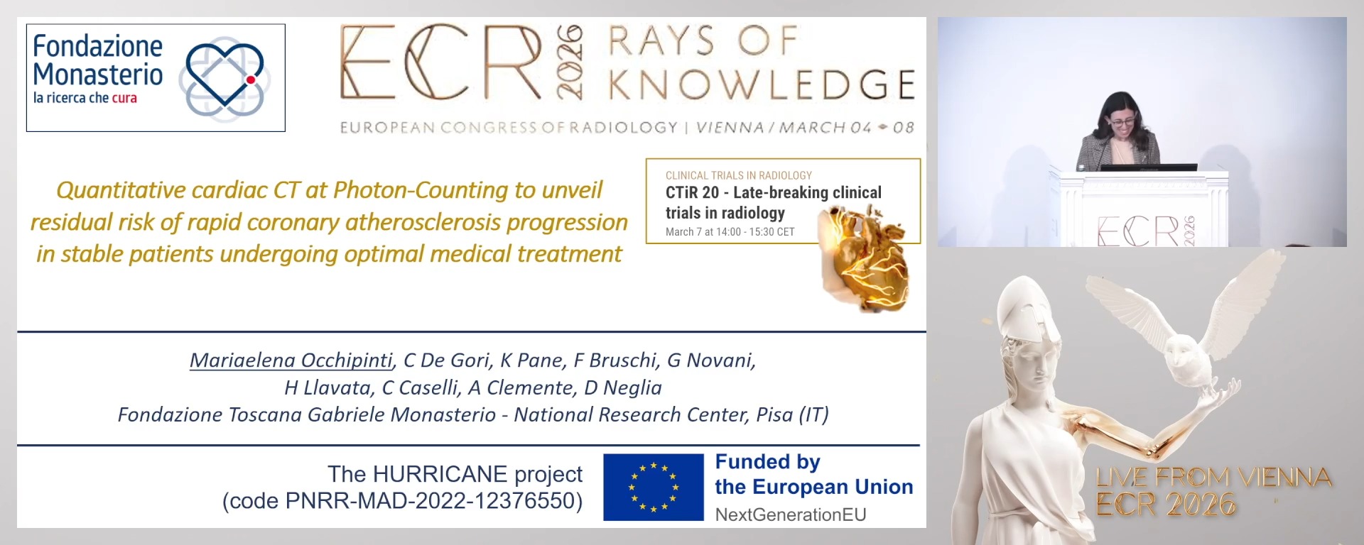 Quantitative cardiac CT at Photon Counting to unveil residual risk of rapid coronary atherosclerosis progression in stable patients undergoing optimal medical treatment