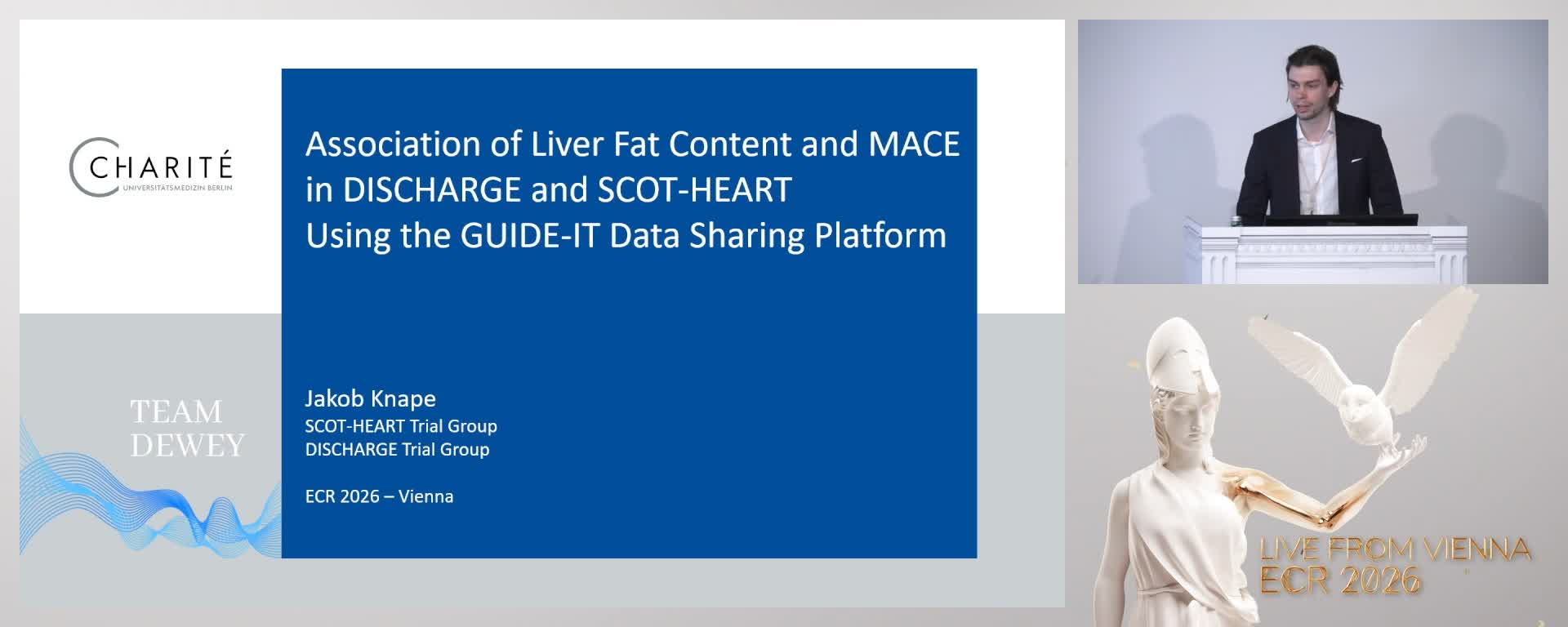 Association of Liver Fat Content with Major Adverse Cardiovascular Events in DISCHARGE and SCOT-HEART using the GUIDE-IT Data Sharing Platform
