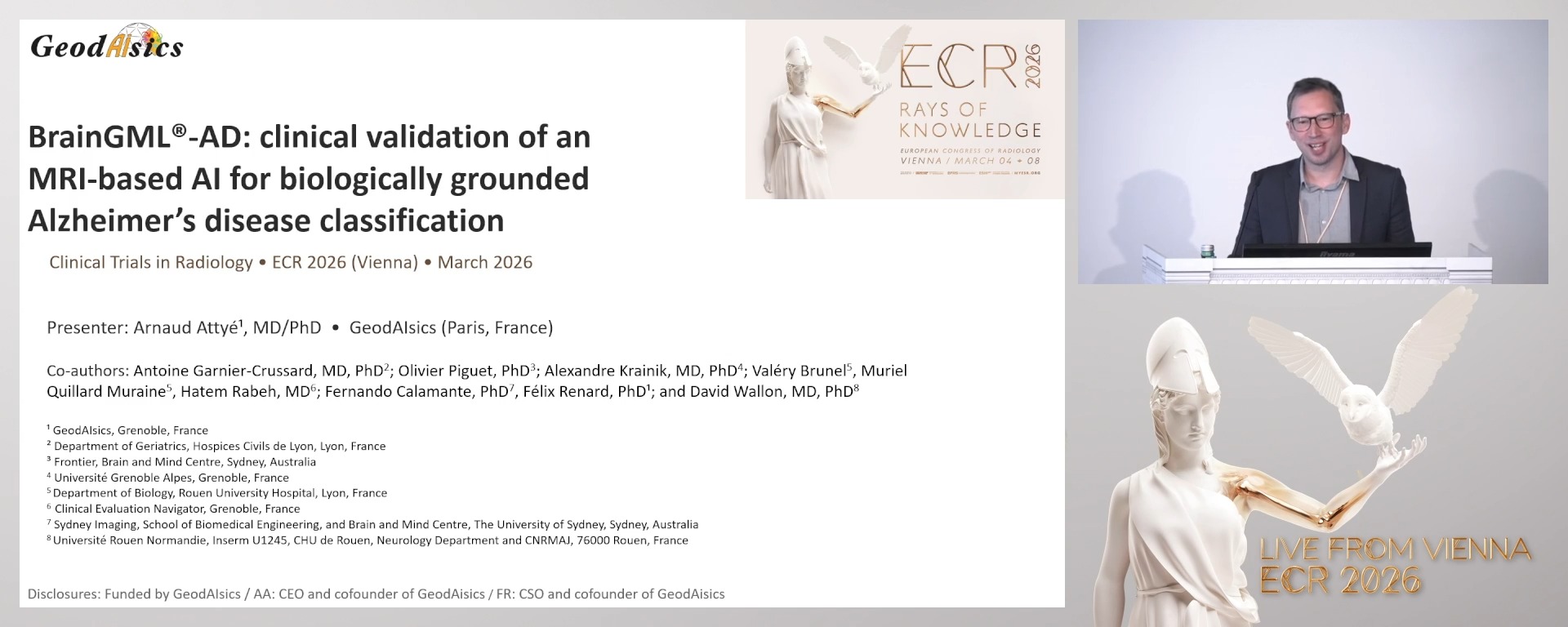 Diagnostic performance of an MRI-based AI device for Alzheimer’s disease: a multicentre retrospective study of synthetic CSF biomarkers
