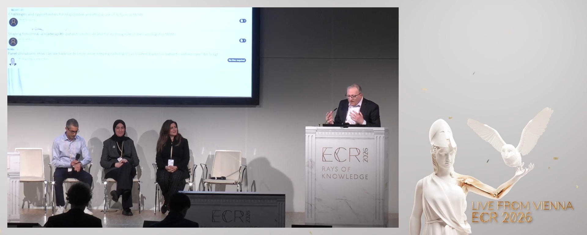 Panel discussion: How can we balance AI's role while keeping radiologists as trusted leaders in patient-centred care?  All speakers and