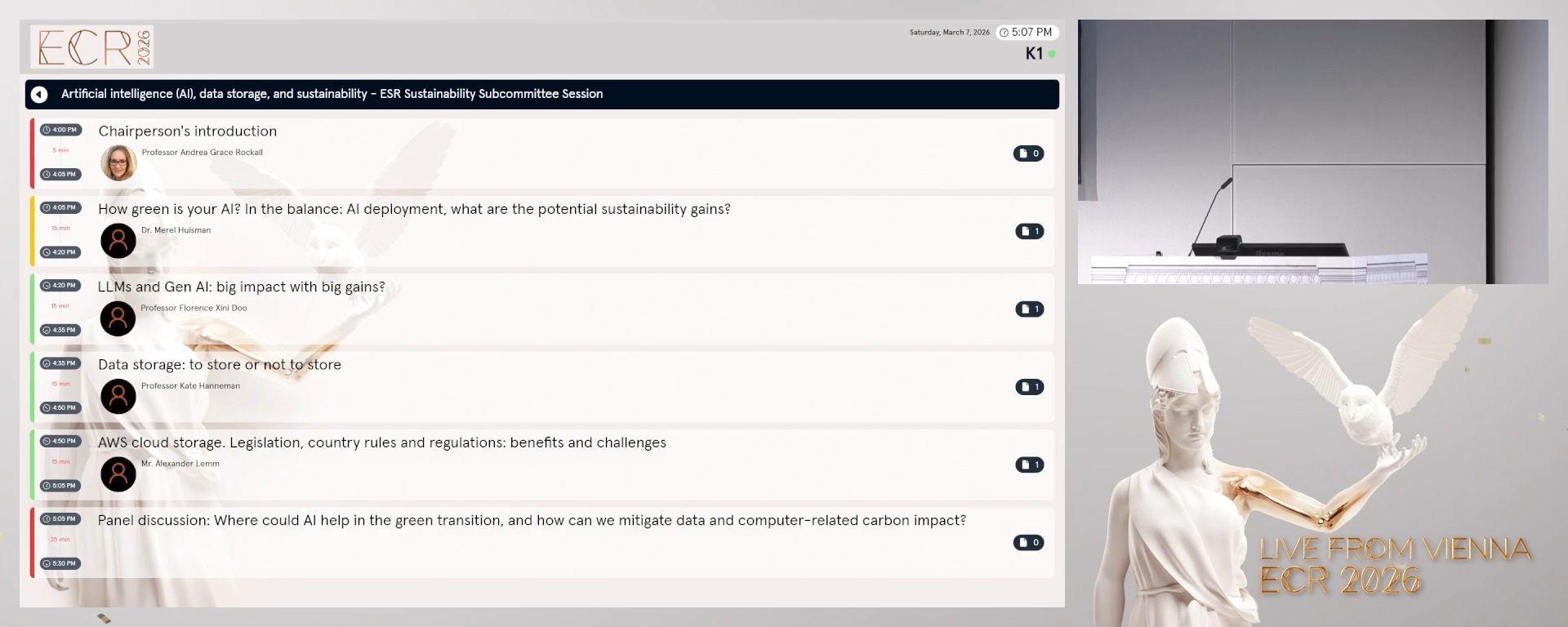 Panel discussion: Where could AI help in the green transition, and how can we mitigate data and computer-related carbon impact?