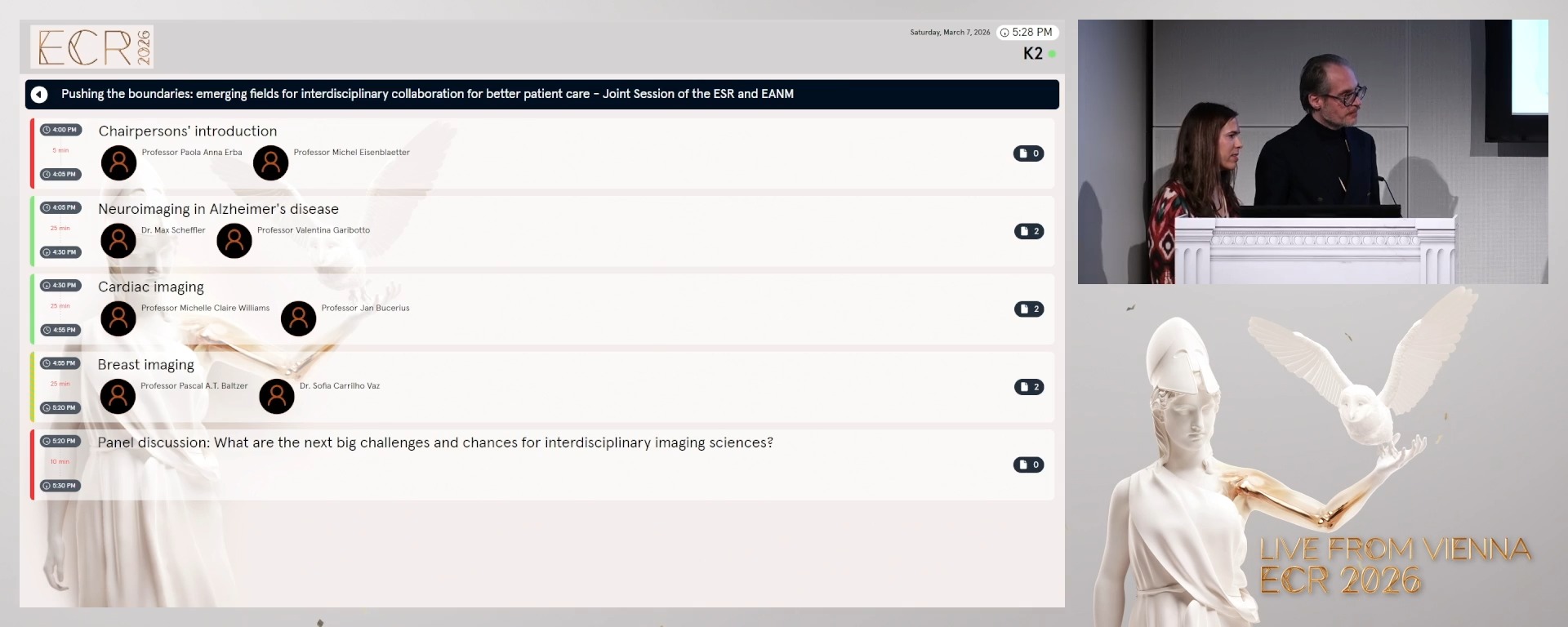 Panel discussion: What are the next big challenges and chances for interdisciplinary imaging sciences?