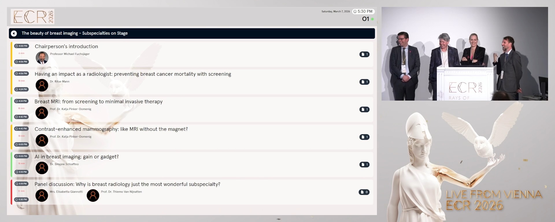 Panel discussion: Why is breast radiology just the most wonderful subspecialty?